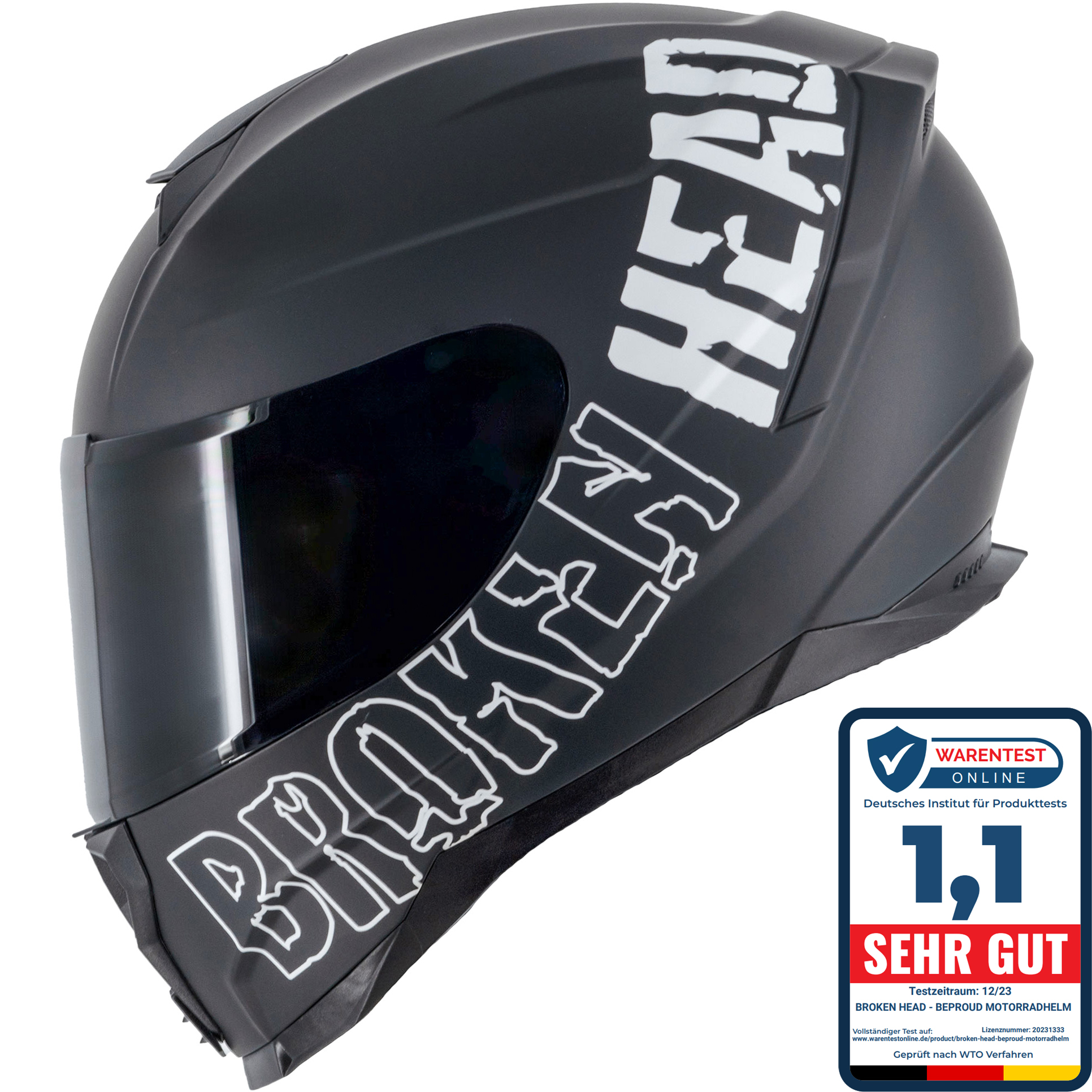 Broken Head Motorradhelm als Einstieg in die Passformberatung